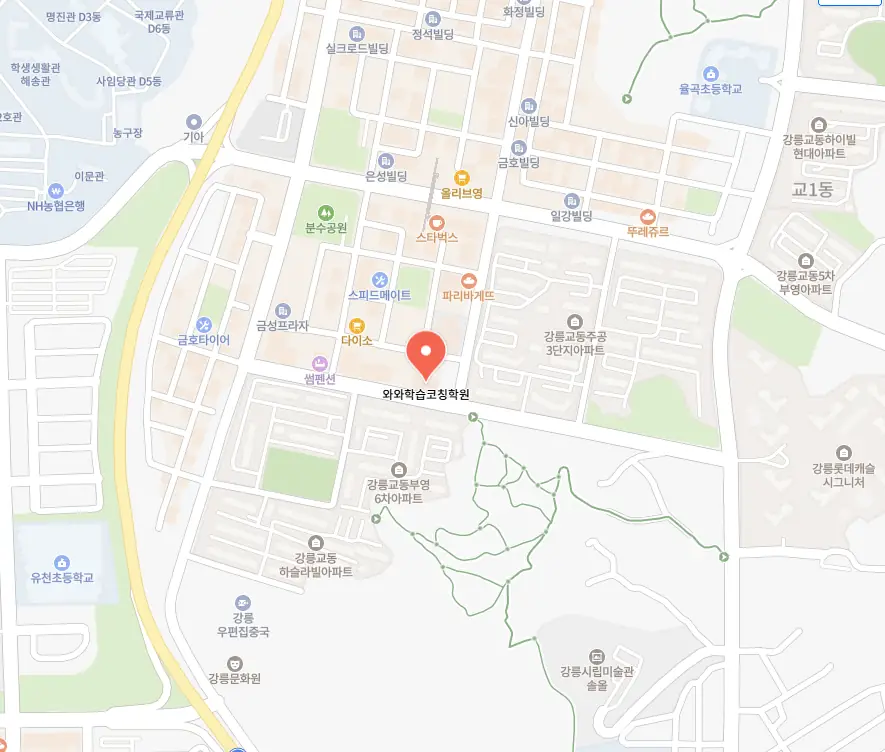 포남동 자기주도학습학원 학원 위치
